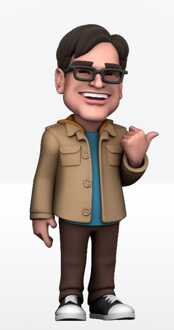 Minix The Big Bang Theory Minix Figure Leonard Hofstadter 12 cm