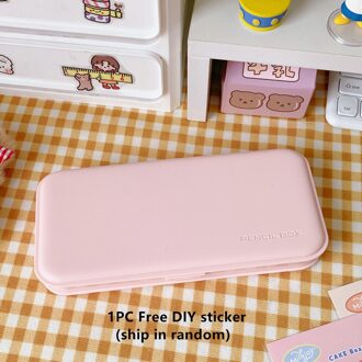 Minkys Kawaii Diy Gratis Stickers Pennenbakje Penhouder Pencilcase Organizer School Briefpapier baby roze