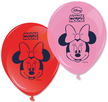 Minnie Mouse Ballonnen Happy 28cm 8 stuks