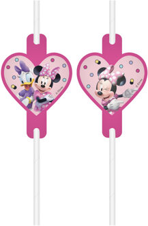 Minnie Mouse Junior Rietjes (4st) Roze