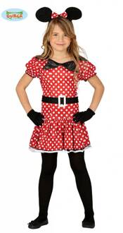 Minnie Mouse outfit kind Rood - Zalm