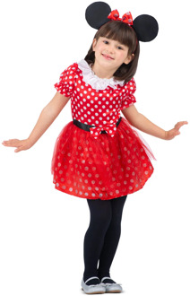 Minnie Mouse Verkleedpakje Kind Rood - Zalm