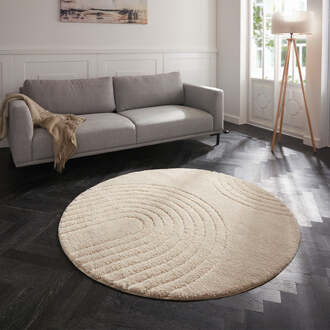 Mint rugs Vloerkleed Norwalk Rond - Crème Xcm - Polypropyleen - Dekbed-Discounter.nl Creme - ø 160 cm