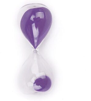 Minuten Mini Zandloper Zandloper Zand Klok Timer (Blauw) paars