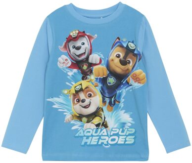 Minymo Jongens shirt - Bonnie blauw - Maat 110