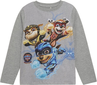 Minymo Jongens shirt Paw Patrol - Licht grijze melange - Maat 110