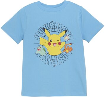 Minymo Jongens T-shirt - Bonnie blauw - Maat 104