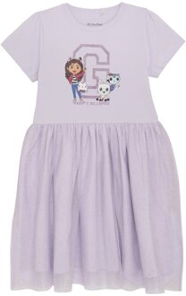 Minymo Meisjes jurk - Orchid lila - Maat 122