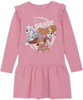 Minymo Meisjes jurk - Roze - Maat 116