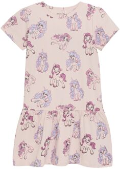 Minymo Meisjes jurk - Roze - Maat 128