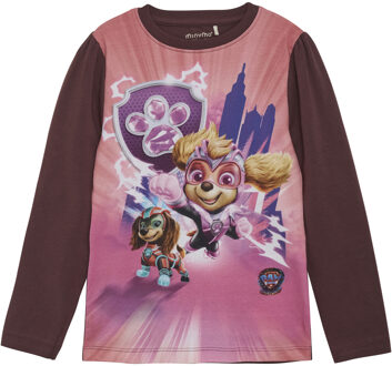 Minymo Meisjes shirt Paw Patrol - Catawba grape - Maat 110