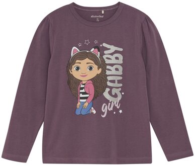 Minymo Meisjes t-shirt LS - Paars - Maat 110