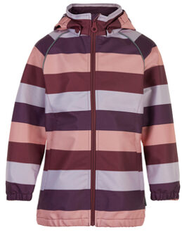 Minymo Softshell Jas Stripe Crushed Berry Paars - 80