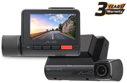 Mio MiVue 955W 4K Ultra HD + Wifi + GPS Dashcam Zwart