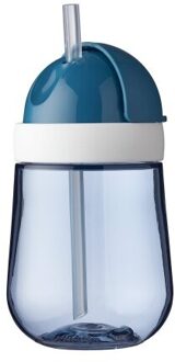 Mio – Rietjesbeker 300 ml – gegarandeerd lekvrij – Deep blue – ideaal voor onderweg – drinkbeker kinderen