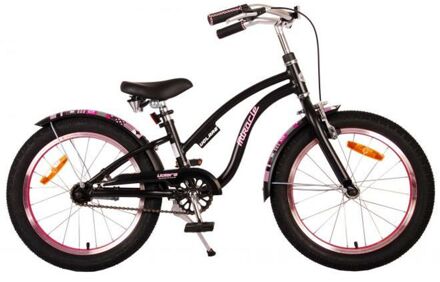 Miracle Cruiser Kinderfiets - Meisjes - 18 inch - Mat Zwart - Prime Collection