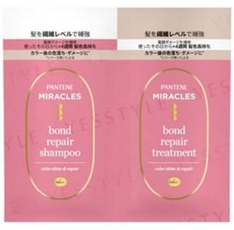 Miracles Bond Repair Color Shine & Repair Shampoo & Treatment Trial Set 10g x 2