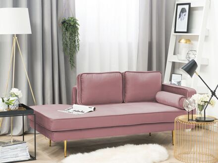 MIRAMAS Chaise longue (rechtszijdig) roze