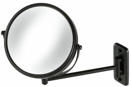 Mirror Collection scheerspiegel 1-armig normaal en 3x vergrotend Ø20cm zwart