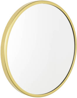 Mirror Spiegel Rond L Goud - Metaal - Ø45