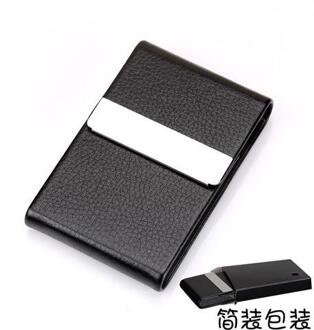 Mirui Mannen En Vrouwen Portemonnee Metalen Lederen Credit Kaarthouder Dubbele Open Business Naam Card Houders Case Organizer Office Supply 1