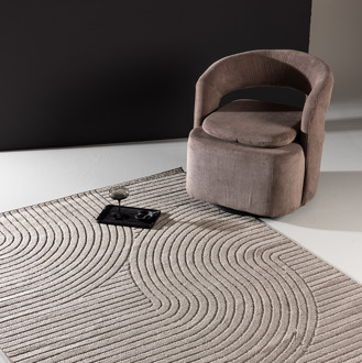 Misha vloerkleed bruin - 340 x 240 cm