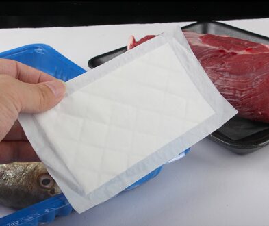 Misource 3000Pcs 160X80Mm 40Ml Voedsel Verpakking Verse Vlees Vloeistof Soaker Absorberende Pad wit