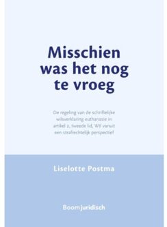 Misschien was het nog te vroeg