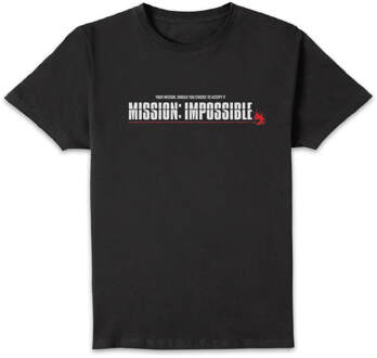 Mission Impossible Mission Impossible Men's T-Shirt - Black - 3XL - Zwart