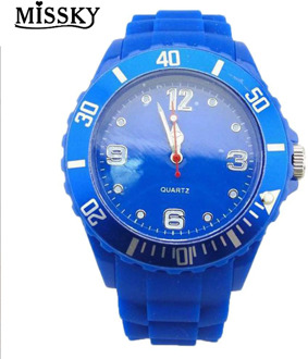 MISSKY kids Boy's Blue silicone watches 2020 fashion students colourful Sports quartz gift Children's dial wristwatches SAN0