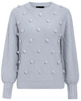 Misswim Elegante pompon witte trui vrouwen invierno Lantaarn mouw gebreide trui vrouwelijke trui Dames jumper Streetwear S19ST0618-3 / S