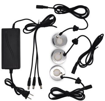 Mist Maker Fogger Ultrasone Luchtbevochtiger 2Pcs/3Pcs Verneveling Koppen Water Fontein Vijver Fog Verstuiver Luchtbevochtiger Ons plug 3 Atomizing heads