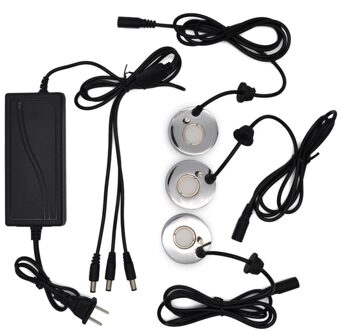 Mist Maker Fogger Ultrasone Luchtbevochtiger 3Pcs Verneveling Koppen Water Fontein Vijver Fog Verstuiver Luchtbevochtiger Us Plug
