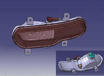 Mistlamp montage Voor Grote Muur VOLEEX C30 15-16 OEM: 4116500XJ37XA 4116600XJ37XA 4116300XJ37XA 4116400XJ37XA links achterkant