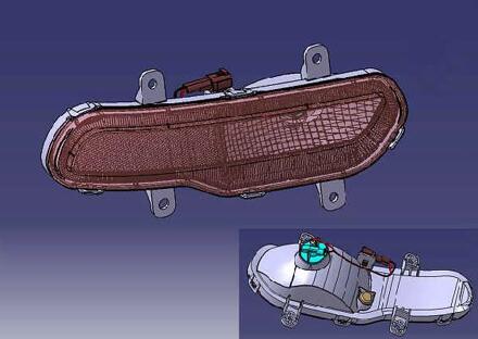 Mistlamp montage Voor Grote Muur VOLEEX C30 15-16 OEM: 4116500XJ37XA 4116600XJ37XA 4116300XJ37XA 4116400XJ37XA rechtsaf achterkant
