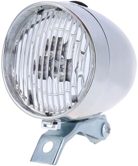 Mistlicht Klassieke Led Vintage Fiets Koplamp Retro Hoofd Licht Mistlicht Veiligheid Waarschuwingslampje #30 zilver