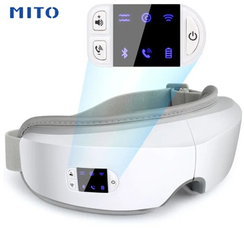 MITO LED Eye Massager Heated Air Pressure Vibration Eye Massager Bluetooth Call And MusicCan Relieve Eye Fatigue Eliminate