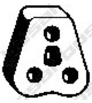 Mitsubishi Aanslagrubber, demper 255005