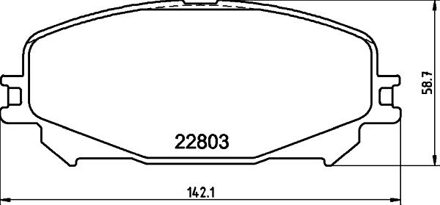 Mitsubishi Brake Pad Set, Disc Brake 8db 8DB355039201
