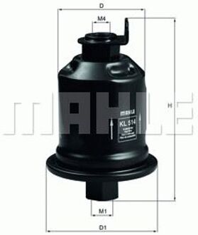 Mitsubishi Brandstoffilter KL514