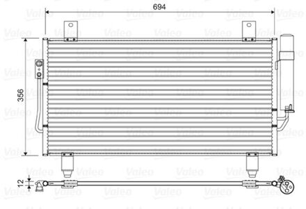 Mitsubishi Condensor, airconditioning 822599
