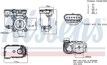 Mitsubishi Gasklephuis 955322
