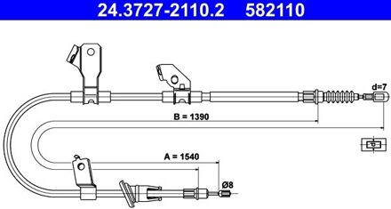 Mitsubishi Handremkabel 24372721102
