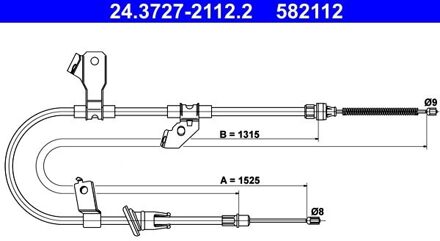 Mitsubishi Handremkabel 24372721122