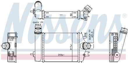 Mitsubishi Intercooler, inlaatluchtkoeler 961313