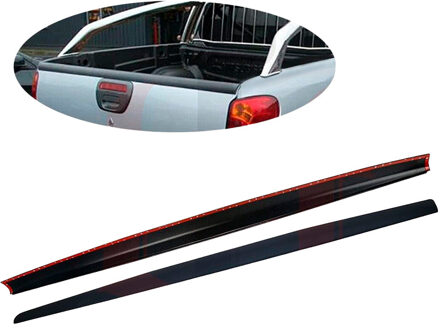 Mitsubishi Oneway Achterklepafdeklijst passend voor Mitsubishi L200 Triton 4 2007-2014 - Matzwart OWBT16005