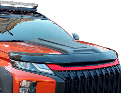 Mitsubishi Oneway Motorkapluchtinlaat (Scoop) passend voor Mitsubishi L200 Triton 6 2019- - Matzwart OWBS06005