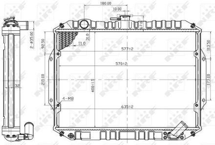 Mitsubishi Radiateur 503486