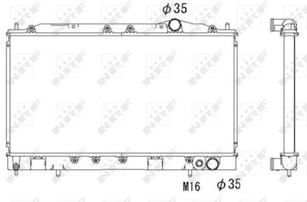 Mitsubishi Radiateur 53521