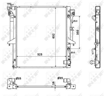 Mitsubishi Radiateur 53909